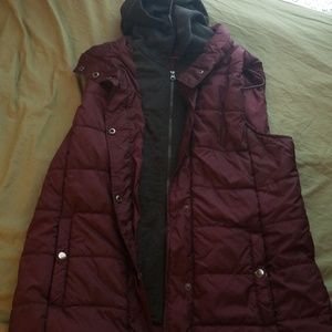 Hooded puffer vest